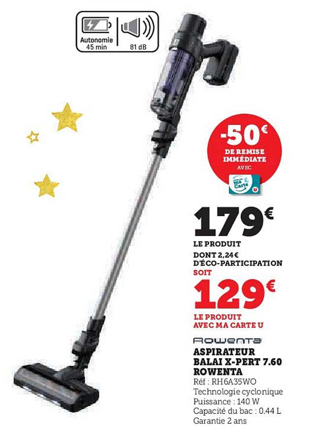ASPIRATEUR BALAI X-PERT 7.60 ROWENTA