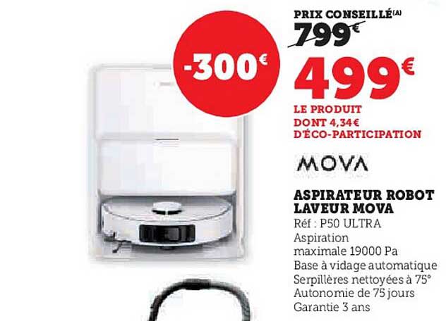 ASPIRATEUR ROBOT LAVEUR MOVA