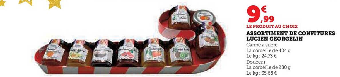 ASSORTIMENT DE CONFITURES LUCIEN GEORGELIN
