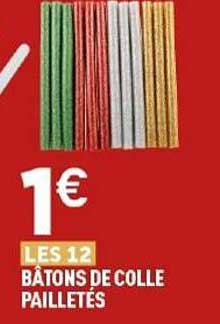 BÂTONS DE COLLE PAILLETÉS