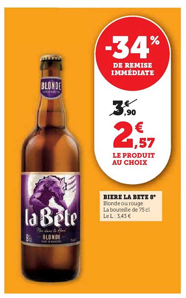 BIÈRE LA BÊTE 8°