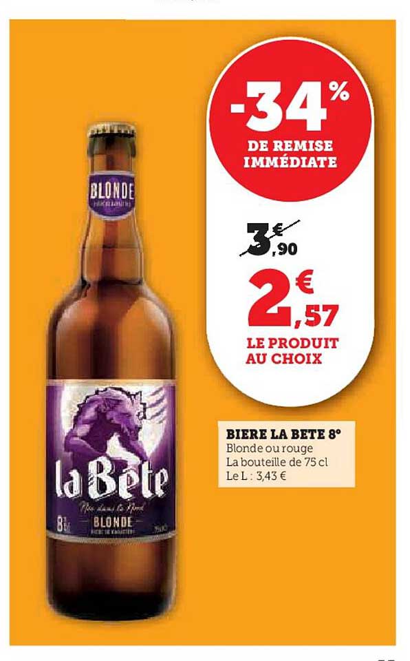 BIERE LA BETE 8°