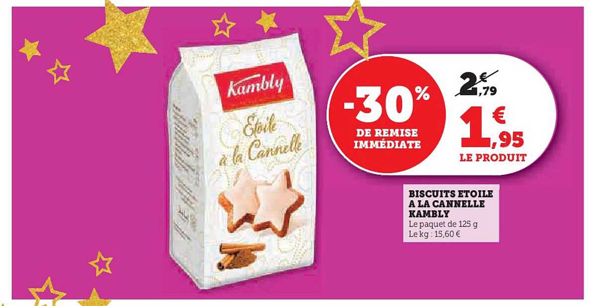 Biscuits Étoile à la Cannelle Kambly