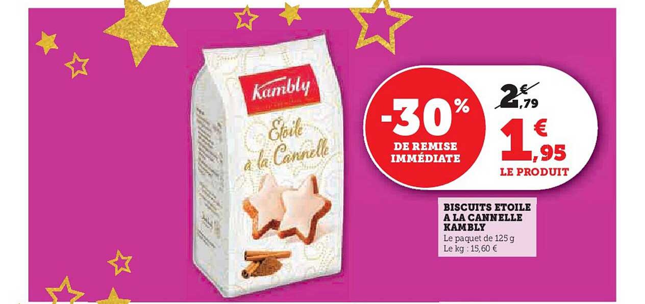 BISCUITS ÉTOILE À LA CANNELLE KAMBLY