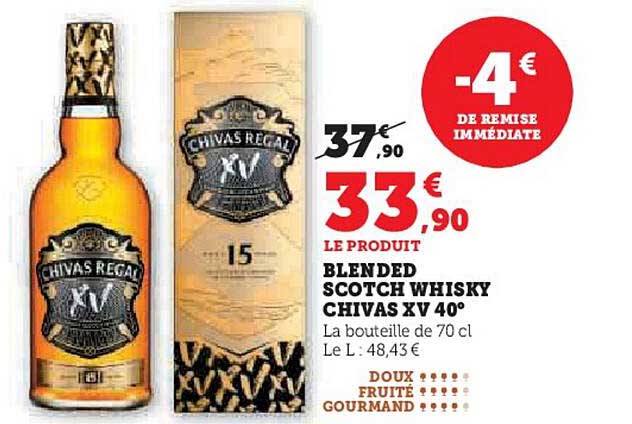 BLENDED SCOTCH WHISKY CHIVAS XV 40°