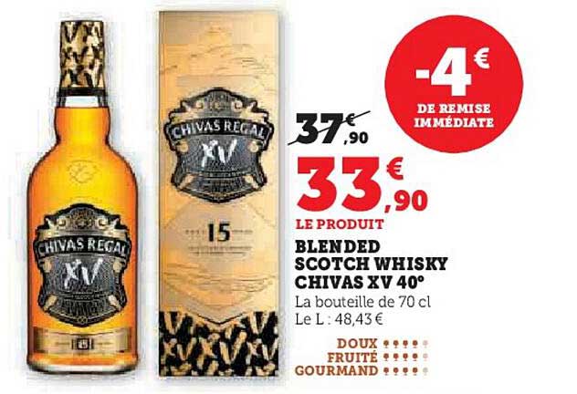 BLENDED SCOTCH WHISKY CHIVAS XV 40°