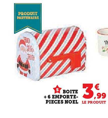 BOITE + 6 EMPORTE-PIECES NOEL