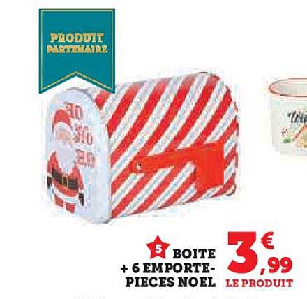 Boîte + 6 emporte-pièces Noël