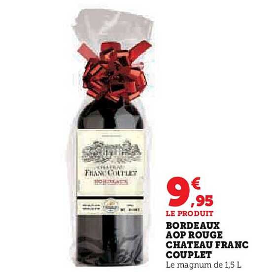 BORDEAUX AOP ROUGE CHÂTEAU FRANC COUPLET