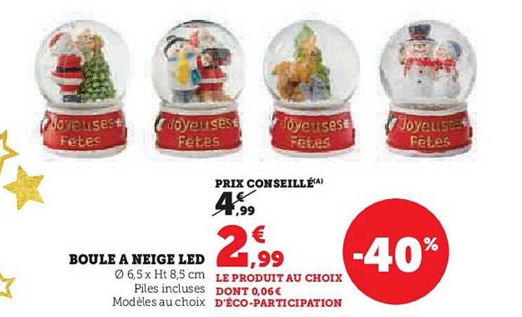 BOULE A NEIGE LED