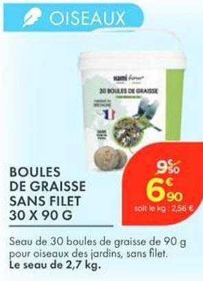 BOULES DE GRAISSE SANS FILET 30 X 90 G