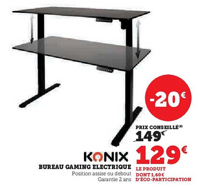 BUREAU GAMING ELECTRIQUE