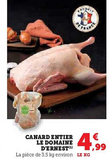 CANARD ENTIER LE DOMAINE D'ERNEST
