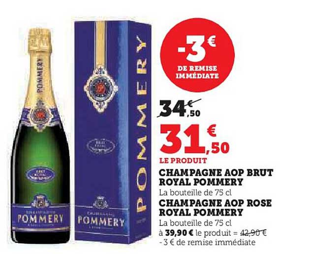 CHAMPAGNE AOP BRUT ROYAL POMMERY