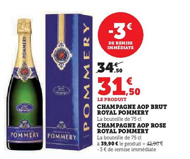 CHAMPAGNE AOP BRUT ROYAL POMMERY
