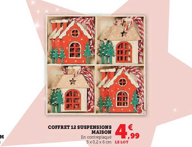 COFFRET 12 SUSPENSIONS MAISON