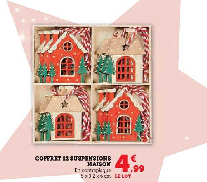 COFFRET 12 SUSPENSIONS MAISON