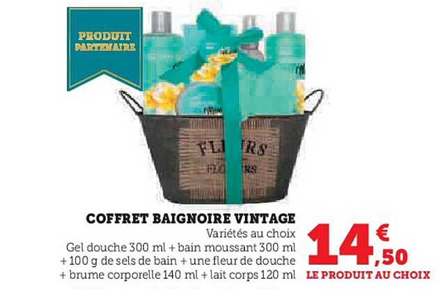 COFFRET BAIGNOIRE VINTAGE