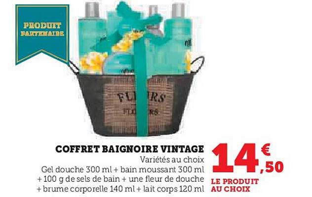 COFFRET BAIGNOIRE VINTAGE
