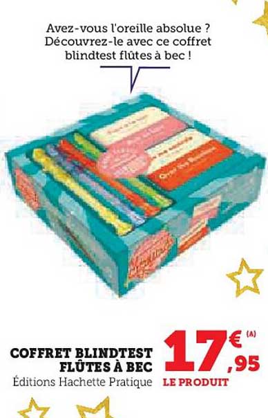 COFFRET BLINDTEST FLÛTES À BEC