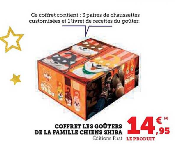 COFFRET LES GOÛTERS DE LA FAMILLE CHIENS SHIBA