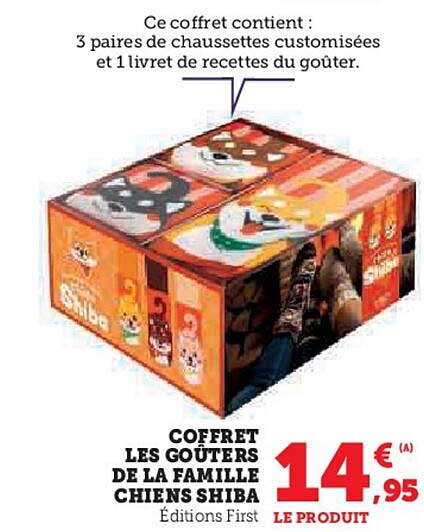 Coffret Les Goûters de la Famille Chiens Shiba