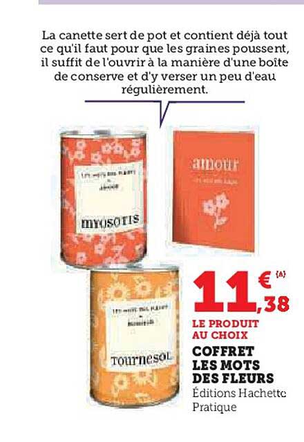 COFFRET LES MOTS DES FLEURS