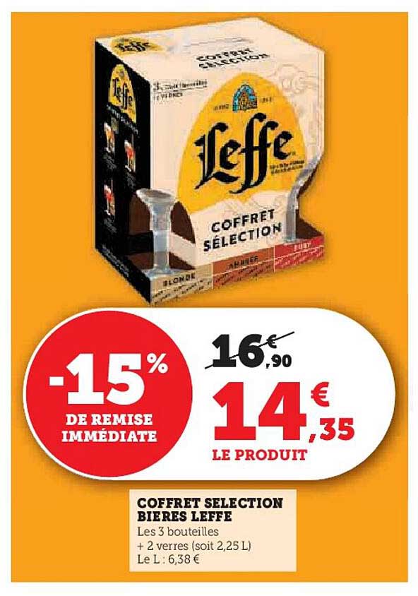 COFFRET SELECTION BIÈRES LEFFE