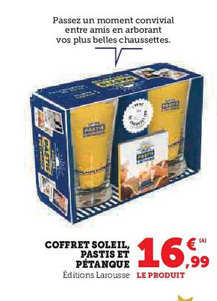COFFRET SOLEIL, PASTIS ET PÉTANQUE