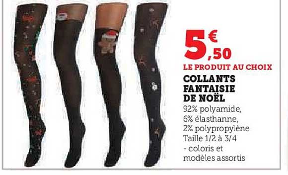 COLLANTS FANTAISIE DE NOËL