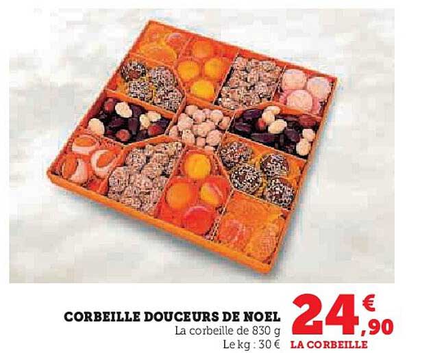CORBEILLE DOUCEURS DE NOEL