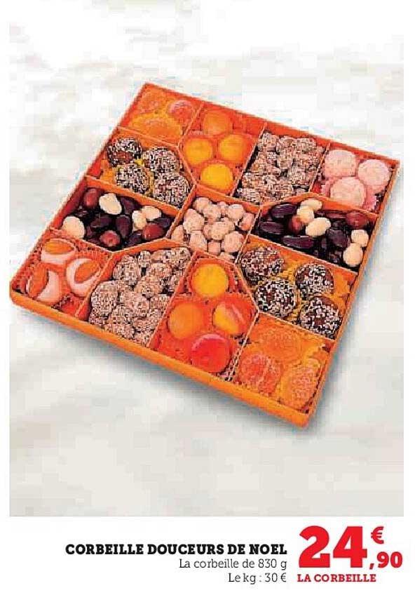 CORBEILLE DOUCEURS DE NOEL