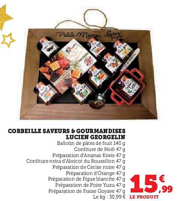 CORBEILLE SAVEURS & GOURMANDISES LUCIEN GEORGELIN