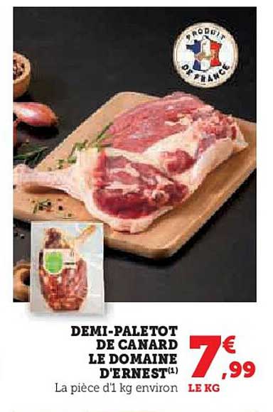 DEMI-PALETOT DE CANARD LE DOMAINE D'ERNEST