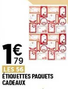 ÉTIQUETTES PAQUETS CADEAUX