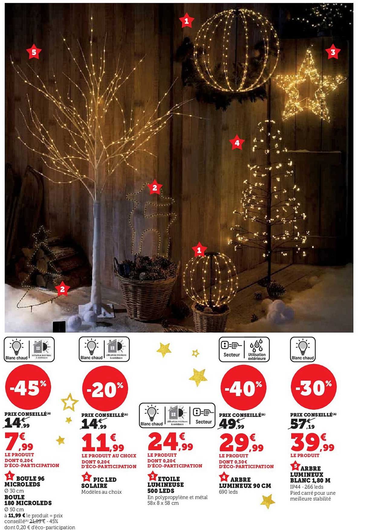 Étoile lumineuse 500 LEDs