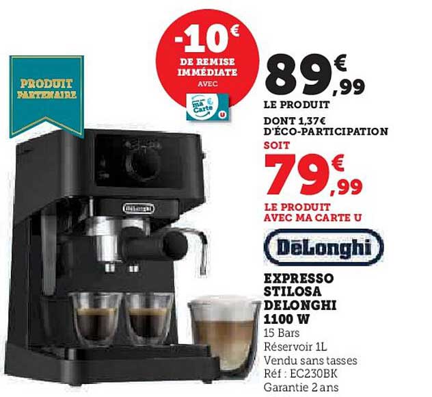 EXPRESSO STILOSA DELONGHI 1100 W