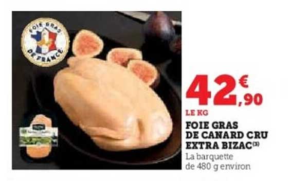 FOIE GRAS DE CANARD CRU EXTRA BIZAC
