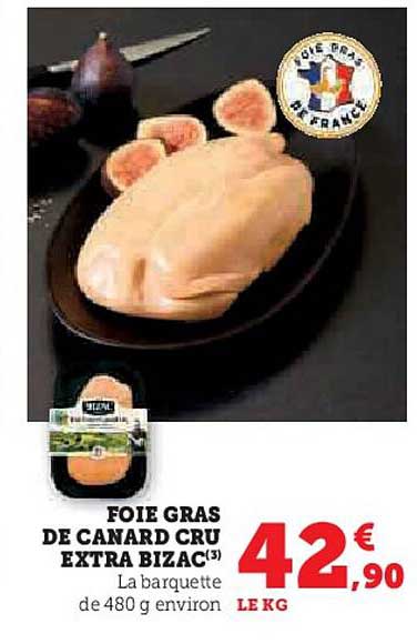 FOIE GRAS DE CANARD CRU EXTRA BIZAC
