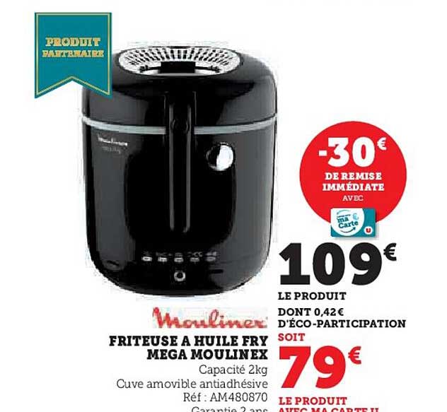 FRITEUSE A HUILE FRY MEGA MOULINEX