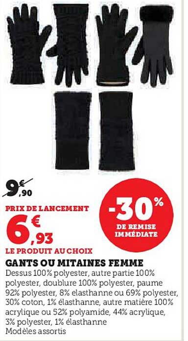 GANTS OU MITAINES FEMME