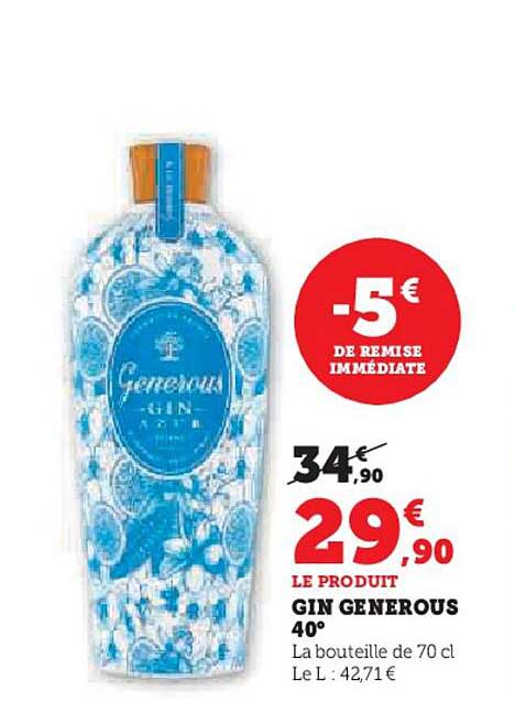 GIN GENEROUS 40°