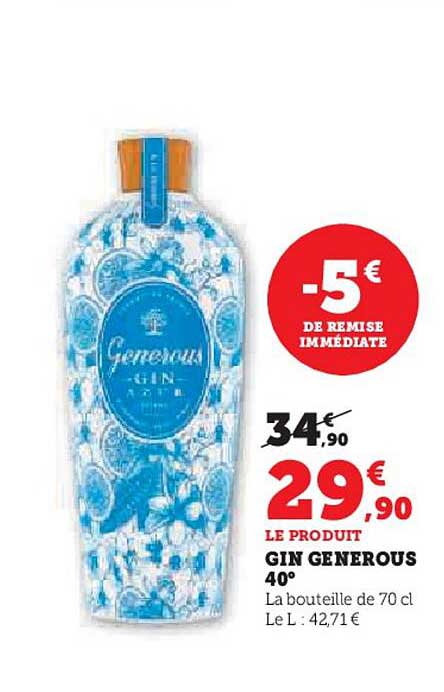 GIN GENEROUS 40°