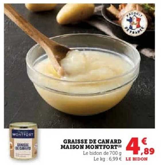 GRAISSE DE CANARD MAISON MONTFORT