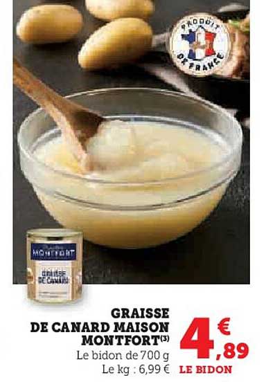 GRAISSE DE CANARD MAISON MONTFORT