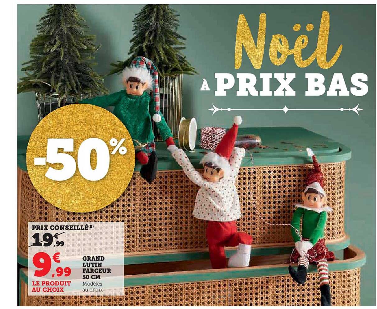 GRAND LUTIN FARCEUR 50 CM