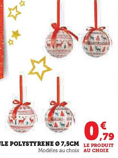 JOUET POLYSTYRENE Ø 7,5CM