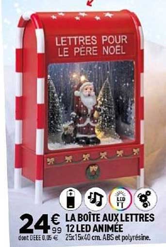 LA BOÎTE AUX LETTRES 12 LED ANIMÉE