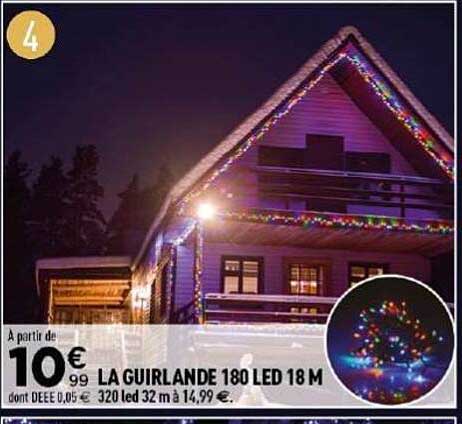 LA GUIRLANDE 180 LED 18 M