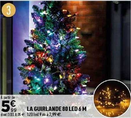 LA GUIRLANDE 80 LED 6 M